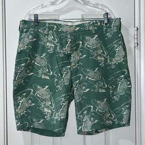 Polo Ralph Lauren Koi Fish Print Flat Front Stretch Classic Fit 36 Men’s